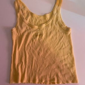 Yellow brandy Melville top